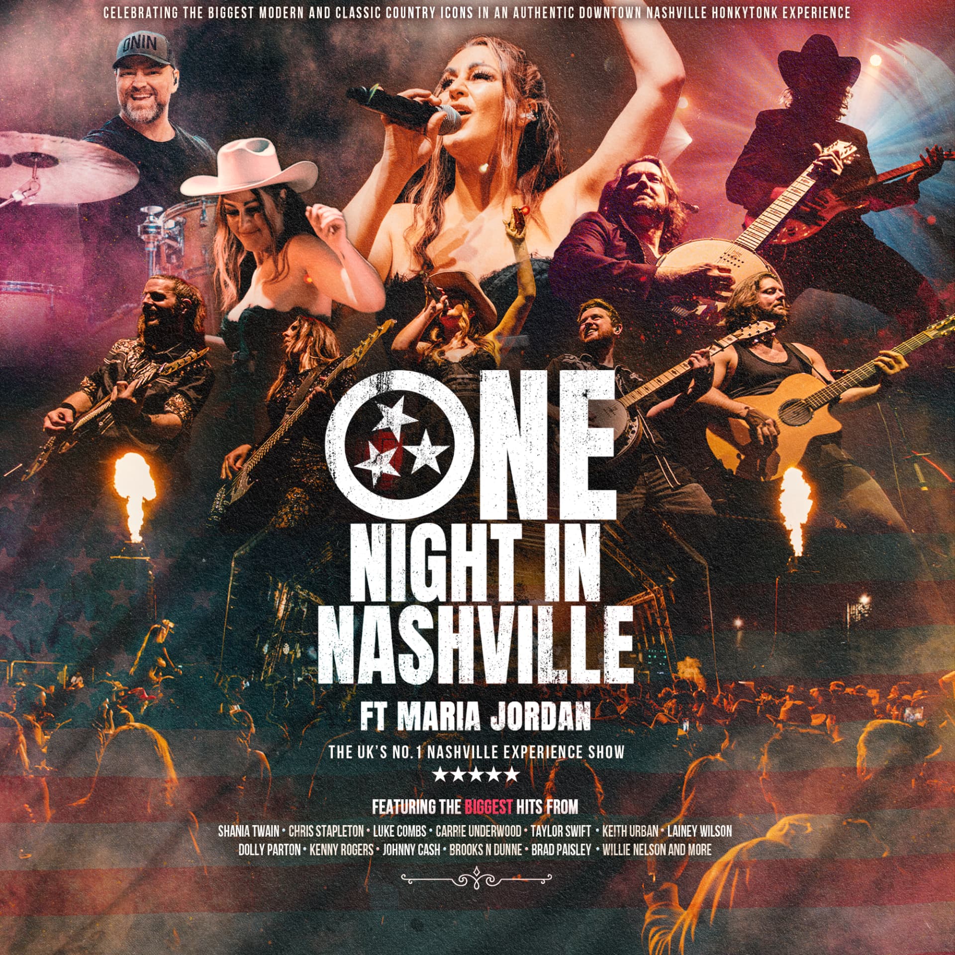 One Night In Nashville ft Maria Jordan live show artwork